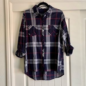 NWOT plaid top